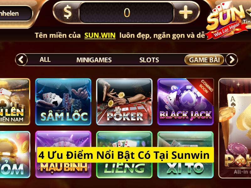 4 ưu điểm nổi bật có tại Sunwin